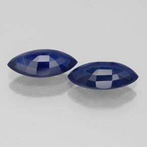 Pedras preciosas de safira azul natural de  ct, marquise, VVS-VS