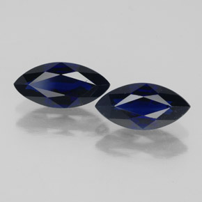 Pedras preciosas de safira azul natural de  ct, marquise, VVS-VS