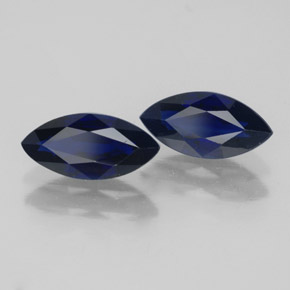 Pedras preciosas de safira azul natural de  ct, marquise, VVS-VS