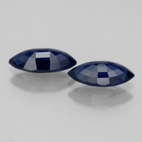 Pedras preciosas de safira azul natural de  ct, marquise, VVS-VS