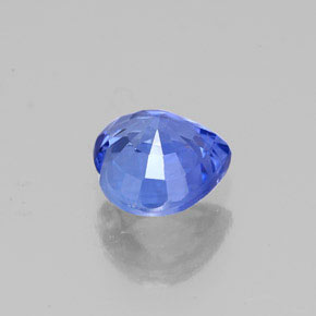 Safira azul natural 1,21ct, formato de coração, VS