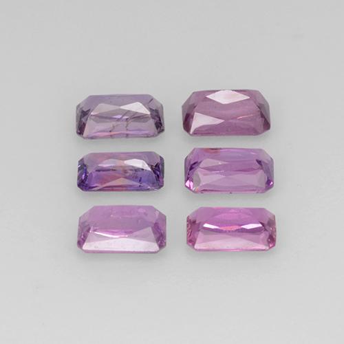 Pedras preciosas de safira multicolorido natural de 2,16 ct, corte esmeralda, VS