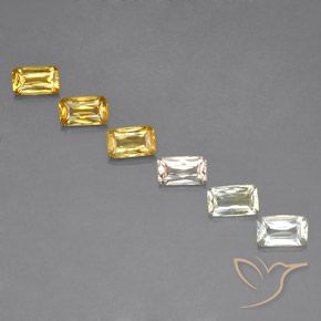 Pedras preciosas de Safira Multicolorido natural de 2.00 ct, Corte Octógono / Esmeralda, VS