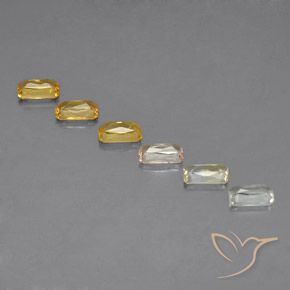 Pedras preciosas de Safira Multicolorido natural de 2.00 ct, Corte Octógono / Esmeralda, VS