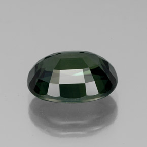 Safira verde natural 4,29ct, corte oval, VVS