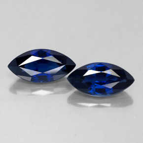 Pedras preciosas de safira azul natural de  ct, marquise, VS