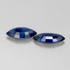 Pedras preciosas de safira azul natural de  ct, marquise, VS