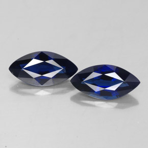 Pedras preciosas de safira azul natural de  ct, marquise, VVS-VS