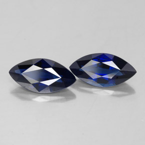 Pedras preciosas de safira azul natural de  ct, marquise, VVS-VS