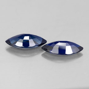 Pedras preciosas de safira azul natural de  ct, marquise, VVS-VS