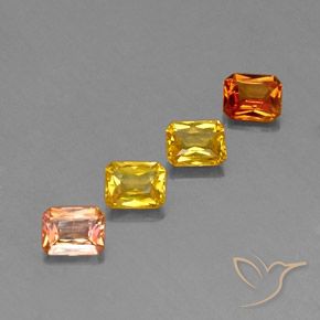 Pedras preciosas de Safira Multicolorido natural de 2.02 ct, Corte Octógono / Esmeralda, VS