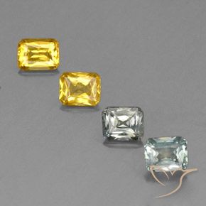 Pedras preciosas de Safira Multicolorido natural de 2.14 ct, Corte Octógono / Esmeralda, VS