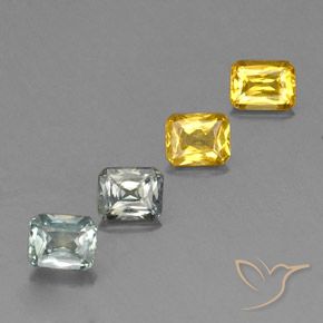Pedras preciosas de Safira Multicolorido natural de 2.14 ct, Corte Octógono / Esmeralda, VS