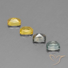 Pedras preciosas de Safira Multicolorido natural de 2.14 ct, Corte Octógono / Esmeralda, VS