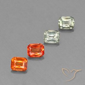 Pedras preciosas de Safira Multicolorido natural de 1.98 ct, Corte Octógono / Esmeralda, VS