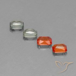 Pedras preciosas de Safira Multicolorido natural de 1.98 ct, Corte Octógono / Esmeralda, VS