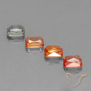 Pedras preciosas de Safira Multicolorido natural de 2.81 ct, Corte Octógono / Esmeralda, VS