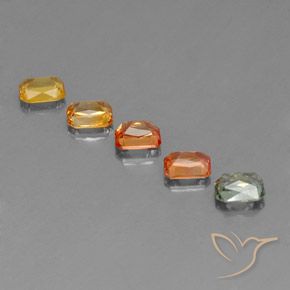 Pedras preciosas de Safira Multicolorido natural de 2.63 ct, Corte Octógono / Esmeralda, VS