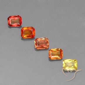 Pedras preciosas de Safira Multicolorido natural de 2.56 ct, Corte Octógono / Esmeralda, VS