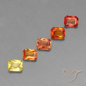 Pedras preciosas de Safira Multicolorido natural de 2.56 ct, Corte Octógono / Esmeralda, VS