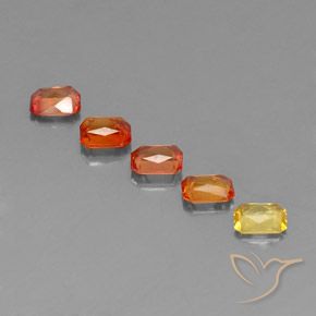 Pedras preciosas de Safira Multicolorido natural de 2.56 ct, Corte Octógono / Esmeralda, VS