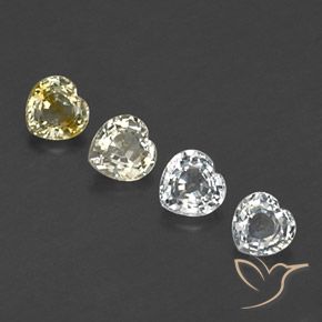 Pedras preciosas de Safira Multicolorido natural de 1.17 ct, Coração, VVS