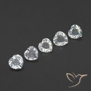 1.87ctw Natural Branco azulado Safira, Coração, VVS