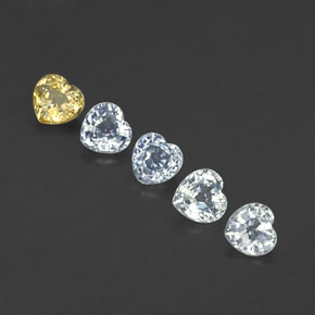 Pedras preciosas de Safira Multicolorido natural de 1,58 ct, Formato de coração, VS