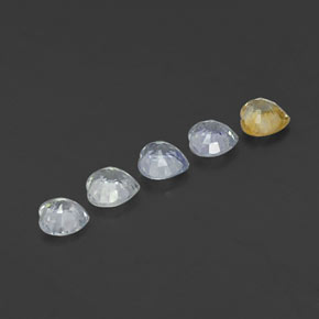 Pedras preciosas de Safira Multicolorido natural de 1,58 ct, Formato de coração, VS