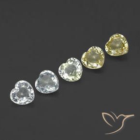 Pedras preciosas de Safira Multicolorido natural de 2.19 ct, Coração, VVS-VS