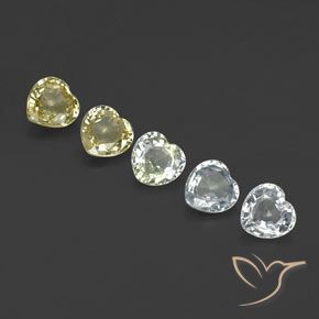 Pedras preciosas de Safira Multicolorido natural de 2.19 ct, Coração, VVS-VS