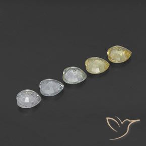 Pedras preciosas de Safira Multicolorido natural de 2.19 ct, Coração, VVS-VS