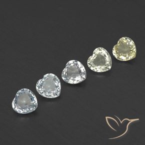 Pedras preciosas de Safira Multicolorido natural de 1.62 ct, Coração, VVS-VS