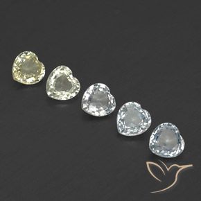 Pedras preciosas de Safira Multicolorido natural de 1.62 ct, Coração, VVS-VS