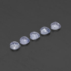 Pedras preciosas de safira azul natural de  ct, formato de coração, VVS