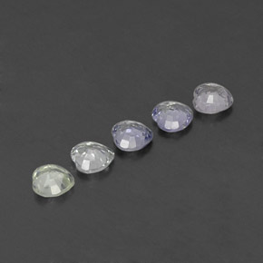 Pedras preciosas de safira branco natural de 1,89 ct, formato de coração, VVS-VS