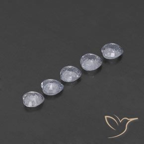 Pedras preciosas de Safira Branco azulado natural de 1.74 ct, Coração, VVS