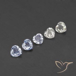 Pedras preciosas de Safira Multicolorido natural de 1.49 ct, Coração, VVS-VS