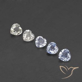 Pedras preciosas de Safira Multicolorido natural de 1.49 ct, Coração, VVS-VS