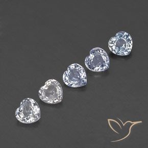 Pedras preciosas de Safira Multicolorido natural de 2.22 ct, Coração, VVS-VS