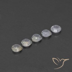 Pedras preciosas de Safira branco quente natural de 1.67 ct, Coração, VVS-VS