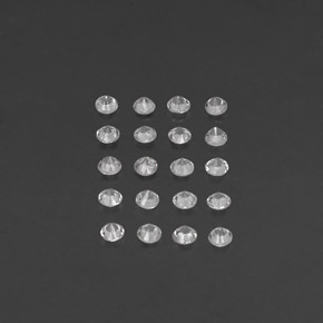 Pedras preciosas de safira branco natural de  ct, corte redondo, VVS-VS