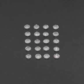 Pedras preciosas de safira branco natural de  ct, corte redondo, VVS-VS