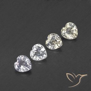 Pedras preciosas de Safira Multicolorido natural de 1.35 ct, Coração, VVS-VS
