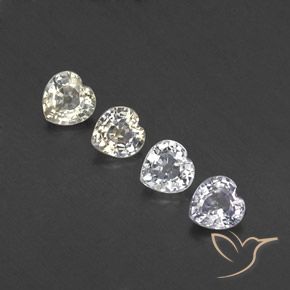 Pedras preciosas de Safira Multicolorido natural de 1.35 ct, Coração, VVS-VS