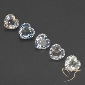 Pedras preciosas de Safira Multicolorido natural de 1.60 ct, Coração, VVS-VS