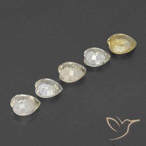 Pedras preciosas de Safira Amarelo claro natural de 1.69 ct, Coração, VVS-VS