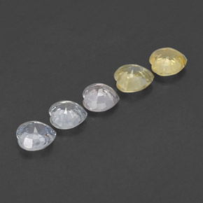 Pedras preciosas de safira multicolorido natural de 1,72 ct, formato de coração, VVS-VS