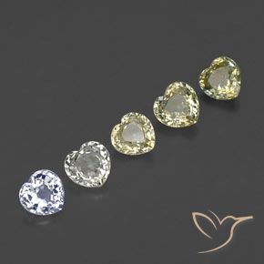Pedras preciosas de Safira Multicolorido natural de 2.46 ct, Coração, VVS-VS