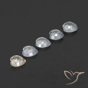 Pedras preciosas de safira multicolorido natural de 1,74 ct, formato de coração, VVS-VS